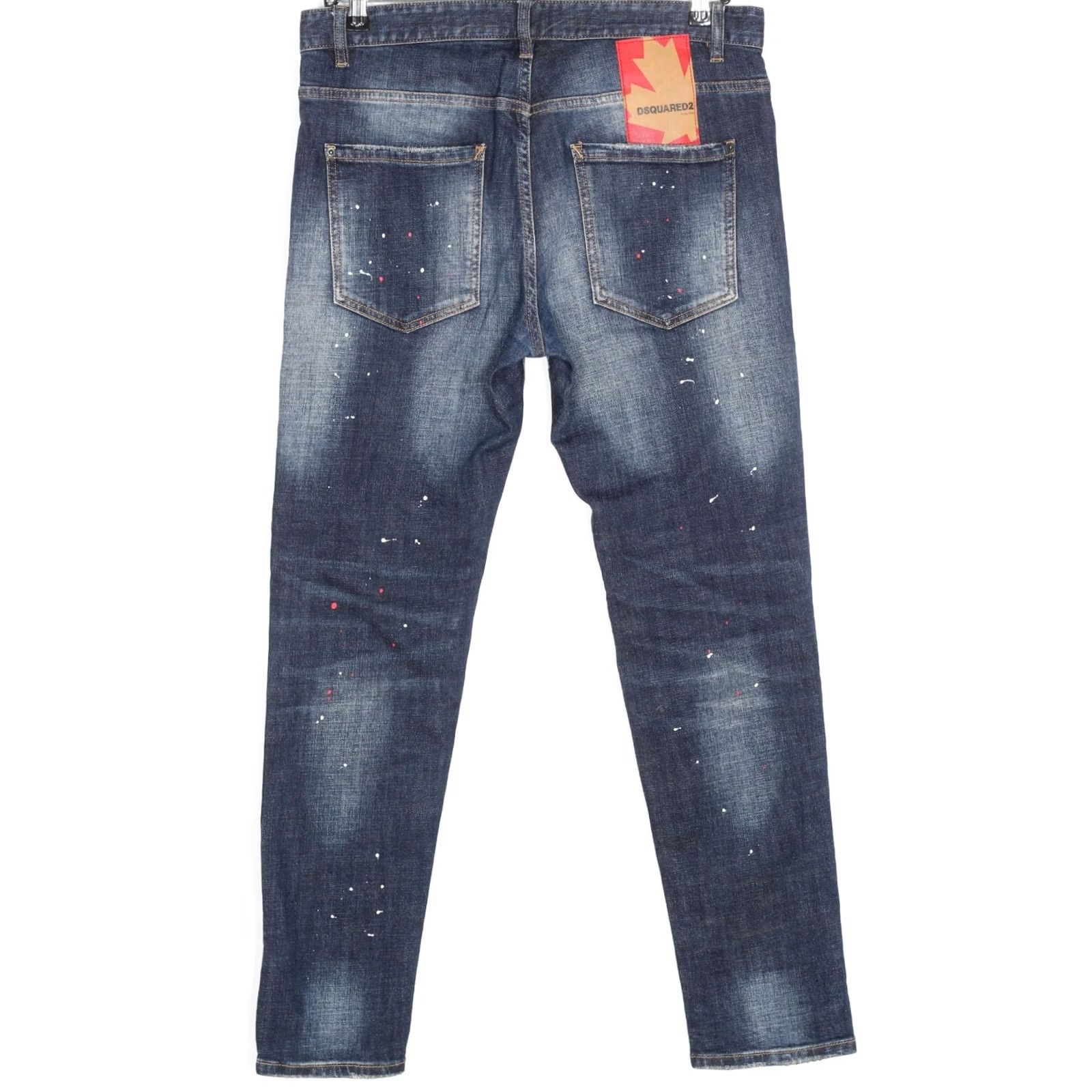 Dsquared2 DSQUARED2 Slim Jeans Men Size 50 34 W 31 L Stretch Tapered Zip Fly Denim Blue Regular Jeans Mens Size US 34 / EU 50 - 3 Thumbnail