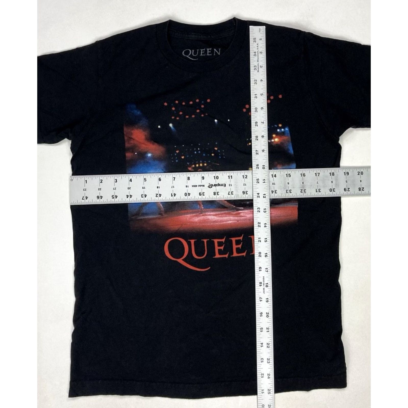 Vintage Queen Logo Graphic Crop T-shirt Women Small Black Short Sleeve Music Size S / US 4 / IT 40 - 5 Thumbnail