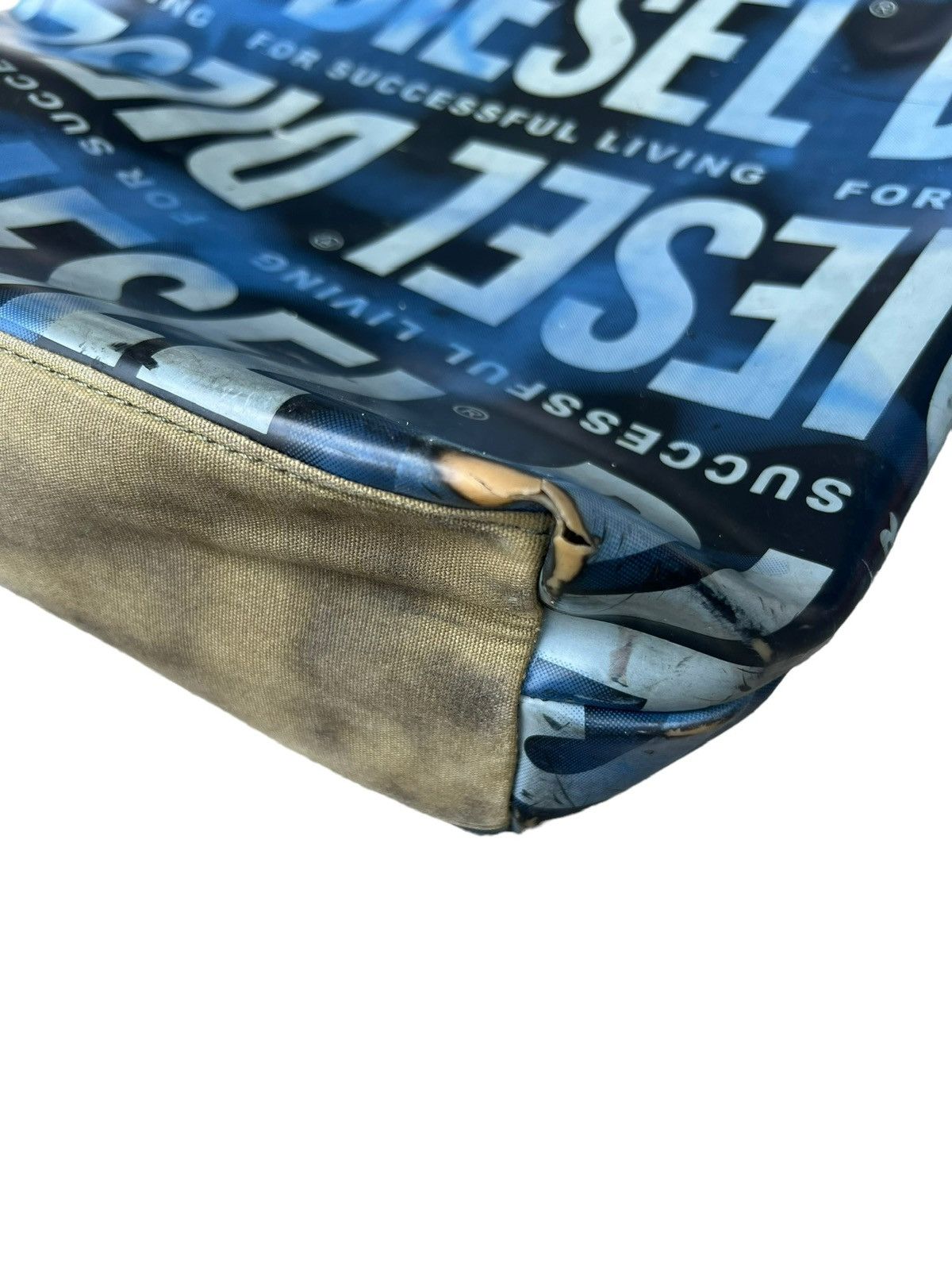 Diesel Vintage y2k Diesel Tote Bag Distressed Cyber Bag Size ONE SIZE - 6 Thumbnail
