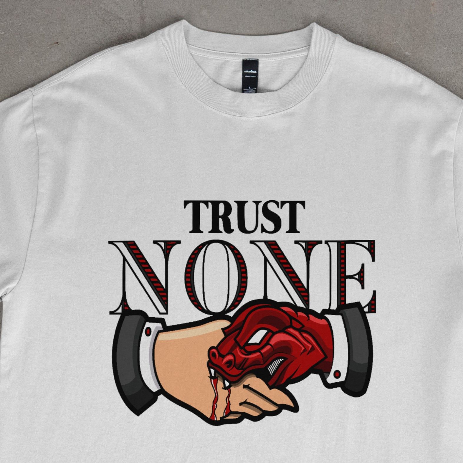 Designer × Vintage None Trust Tee Summer 2025 Streetwear Size US L / EU 52-54 / 3 - 2 Thumbnail