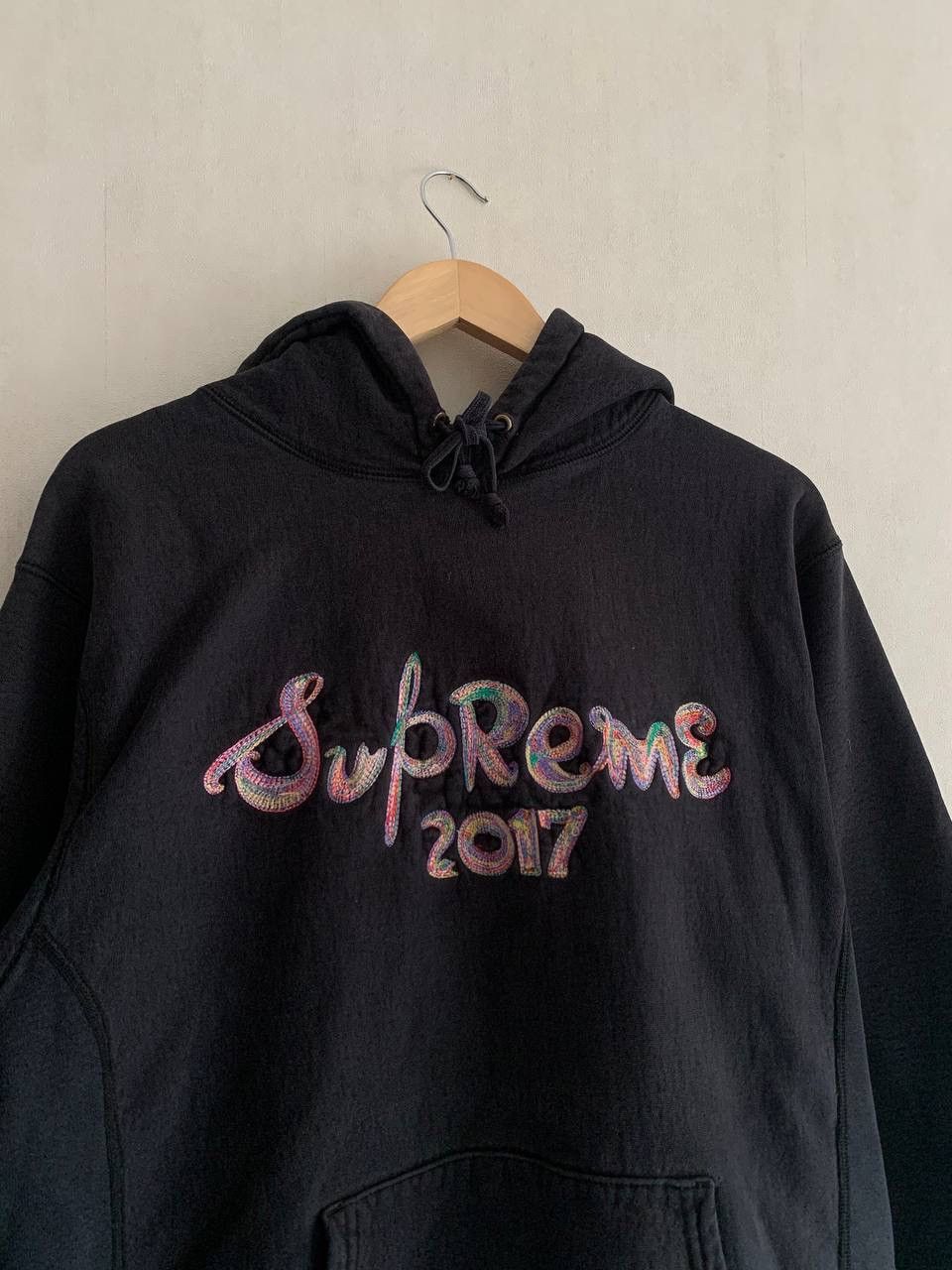 Supreme Supreme Hoodie Brush Logo 2017 Size US XL / EU 56 / 4 - 2 Thumbnail
