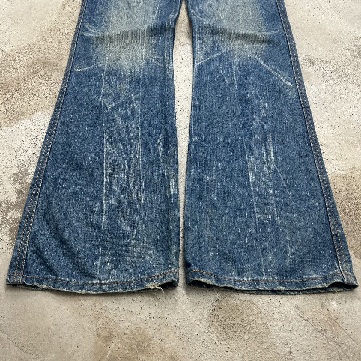 Edwin Vintage Edwin 503 Flare Blue Way Washed Light Blue Jean Size US 30 / EU 46 - 6 Thumbnail