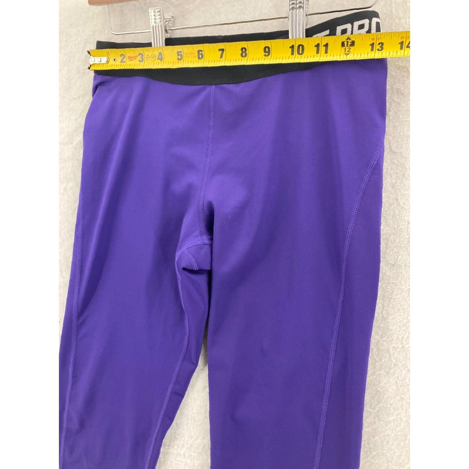 Nike Nike Pro Dri-Fit Compression Pants Womens Large Purple Size 36" / US 14 / IT 50 - 2 Thumbnail