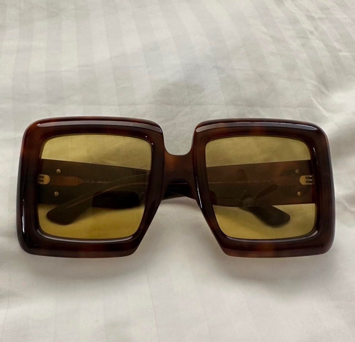 Gucci GUCCI GGO783S 002 tortoise shell square sunglasses Size ONE SIZE - 3 Thumbnail