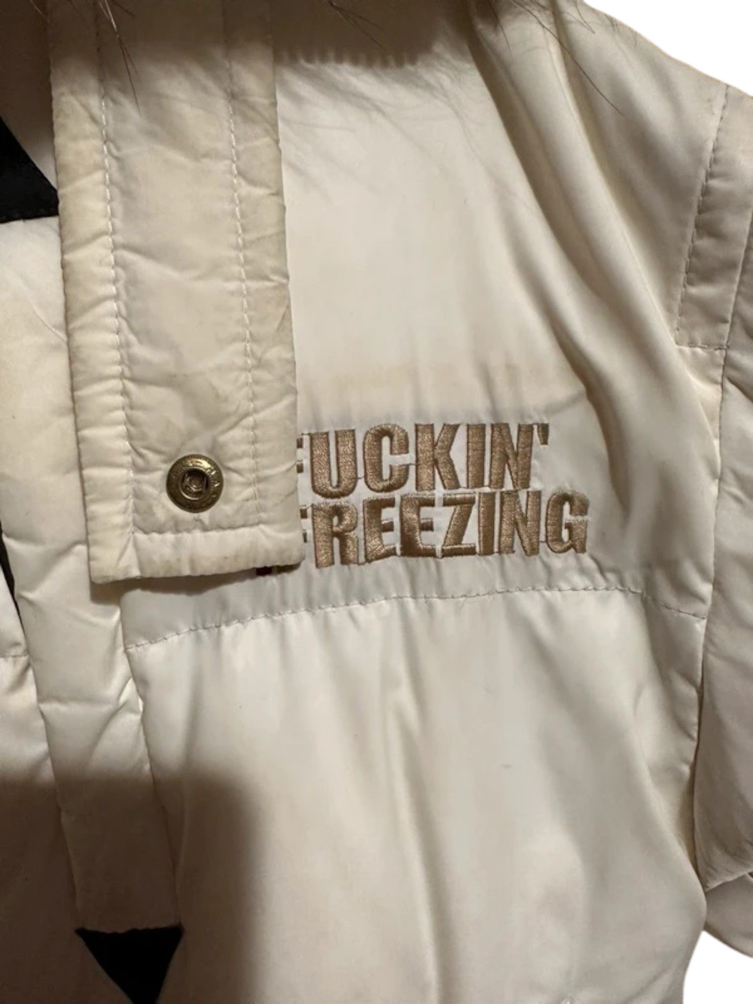 Dsquared2 Dsquared² “Fuckin' Freezing” Puffer Jacket w/ Fur Hood Size S / US 4 / IT 40 - 3 Thumbnail