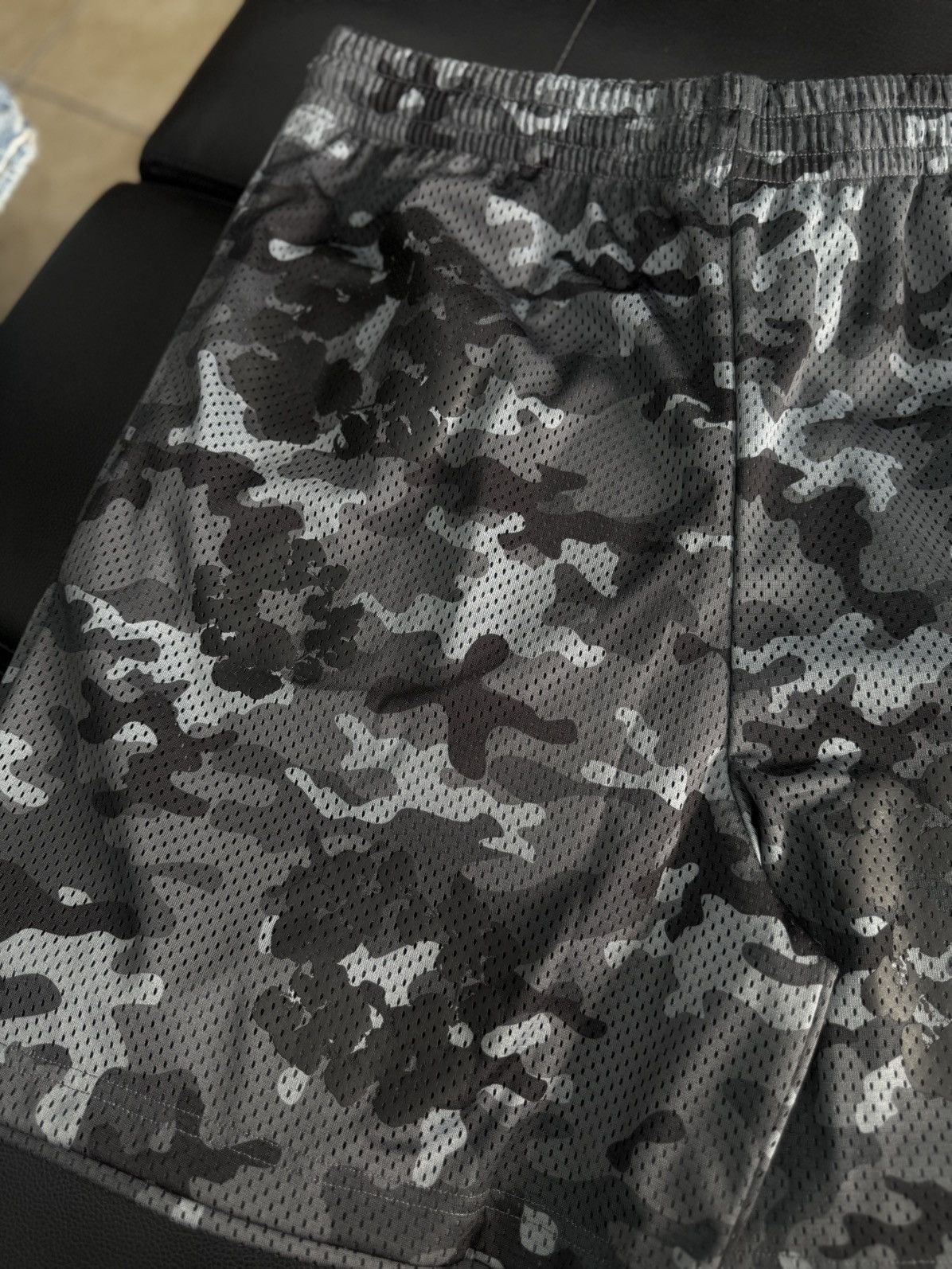 DENIM TEARS Denim Tears Mesh Summer Shorts Black Camo Size XL (NEW) Size US 36 / EU 52 - 3 Thumbnail