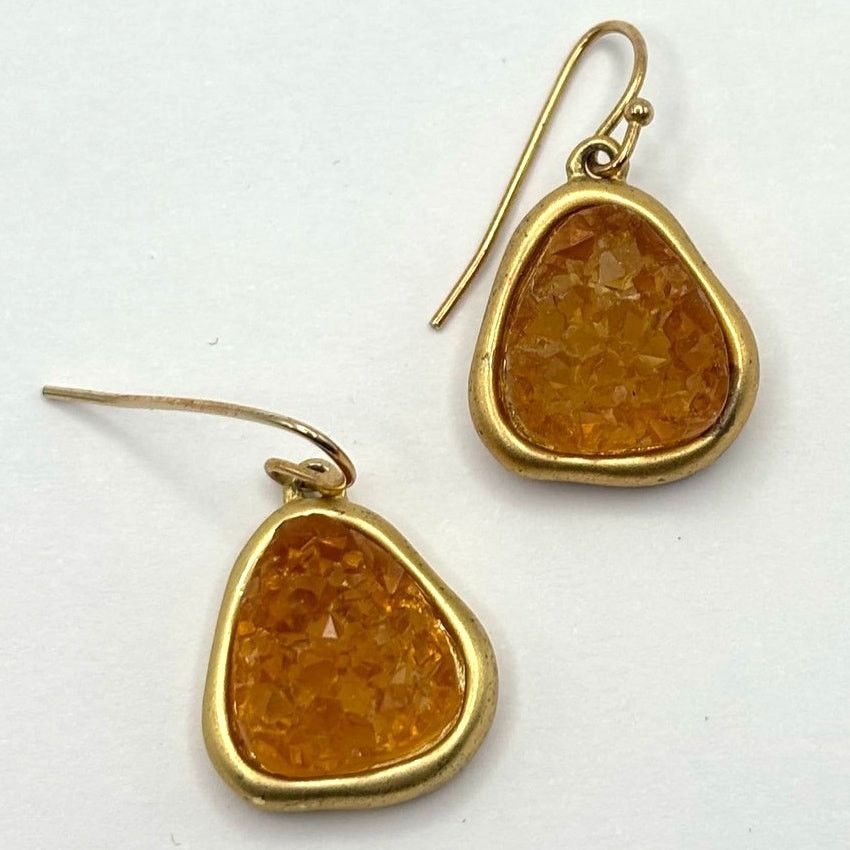 Other Gold Amber Earrings Size ONE SIZE - 3 Thumbnail