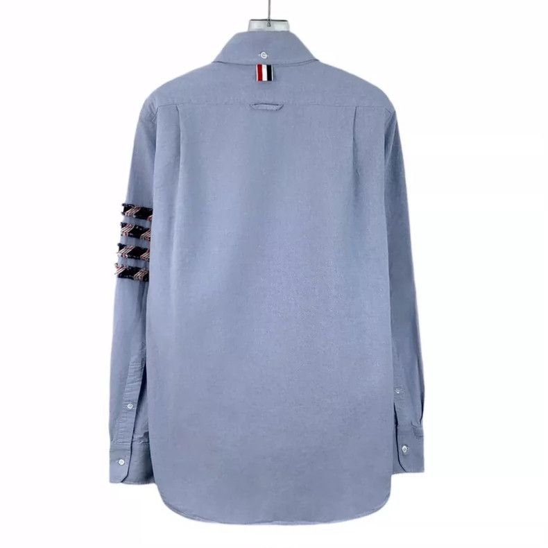 Thom Browne Thom browne Haze blue Oxford cotton eroded sleeve label lap Size US S / EU 44-46 / 1 - 2 Thumbnail