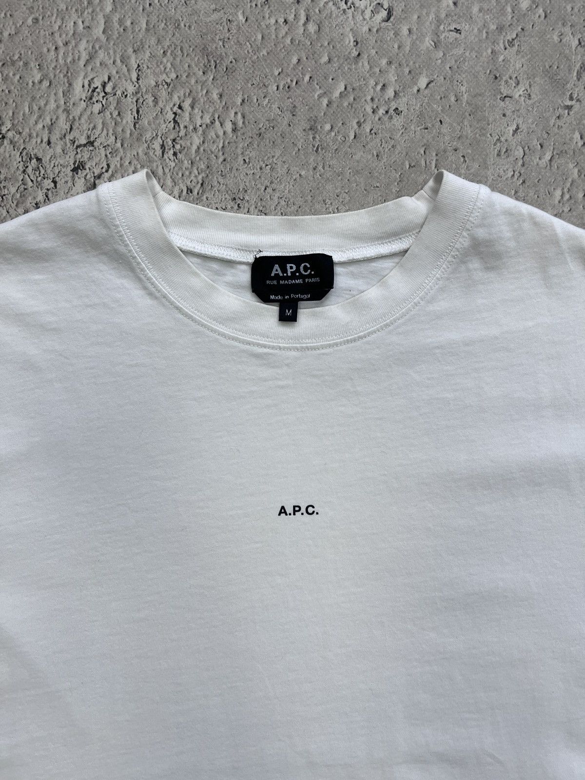A.P.C. Vintage A. P. C. CENTR MINI LOGO T-Shirt Size US M / EU 48-50 / 2 - 3 Thumbnail