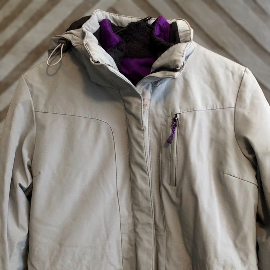 ZeroXposur ZeroXposur Womens Jacket Gray Purple 3 in 1 Hooded Insulated Lined Ski Winter M Jacket Size M / US 6-8 / IT 42-44 - 1 Thumbnail