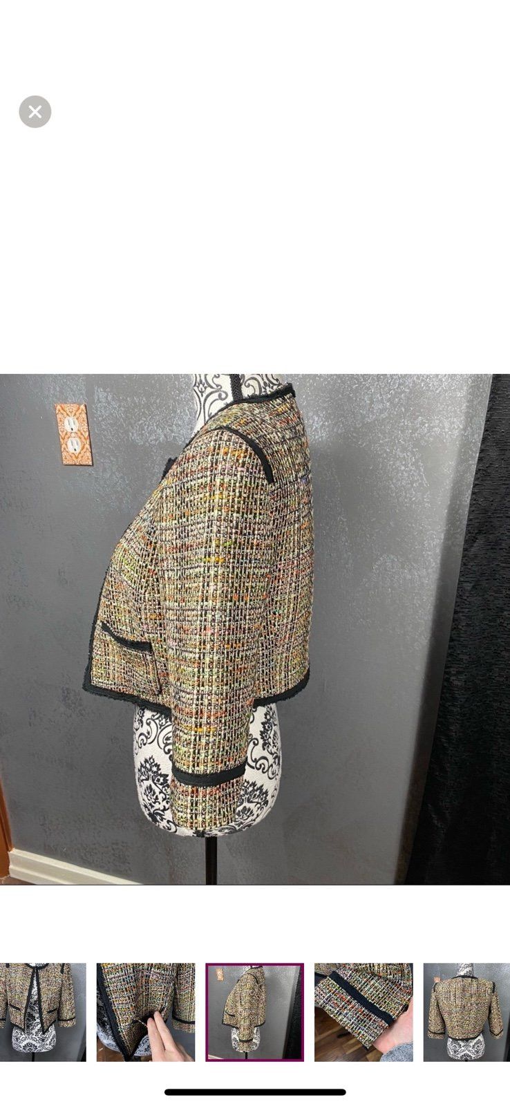 Trina Turk Trina Turk textured metallic evening work jacket blazer. B Size XS / US 0-2 / IT 36-38 - 5 Thumbnail