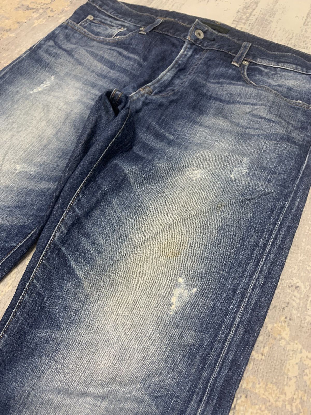Japanese Brand Vintage Uniqlo Distressed Denim 36x29 Size US 36 / EU 52 - 3 Thumbnail