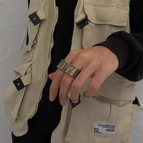 Designer × Vintage Retro punk rings Size ONE SIZE - 1 Thumbnail