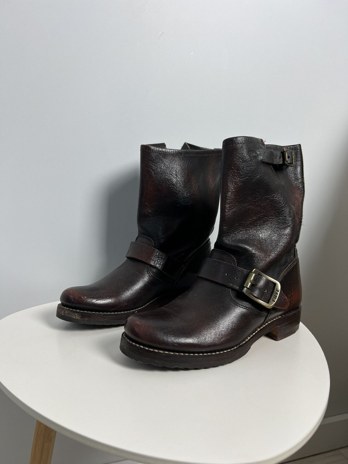 Frye Frye USA Leather Cowboy Boots Hype Model Size US 8 / IT 38 - 4 Thumbnail