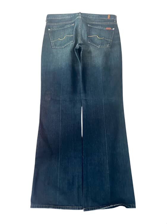 Vintage Vintage Bootcut/Baggy Fitting Denim Size US 33 - 2 Thumbnail