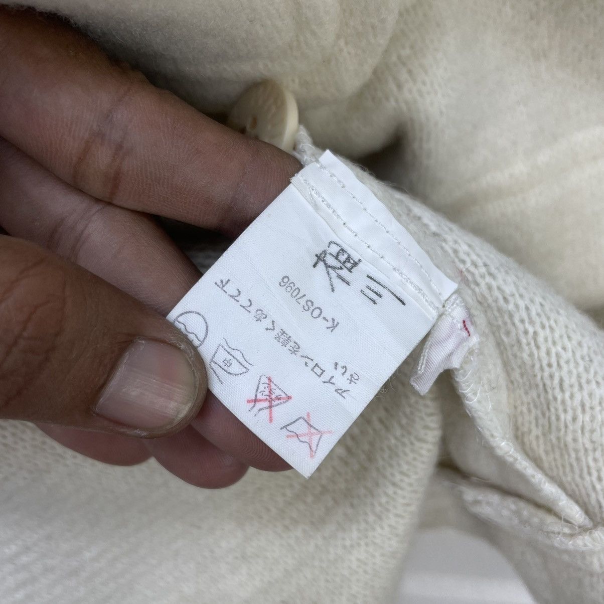 Annikki Karvinen Italian Designer WHIVY Two Stripe Warm Mohair Heavy Coat Size US M / EU 48-50 / 2 - 9 Thumbnail