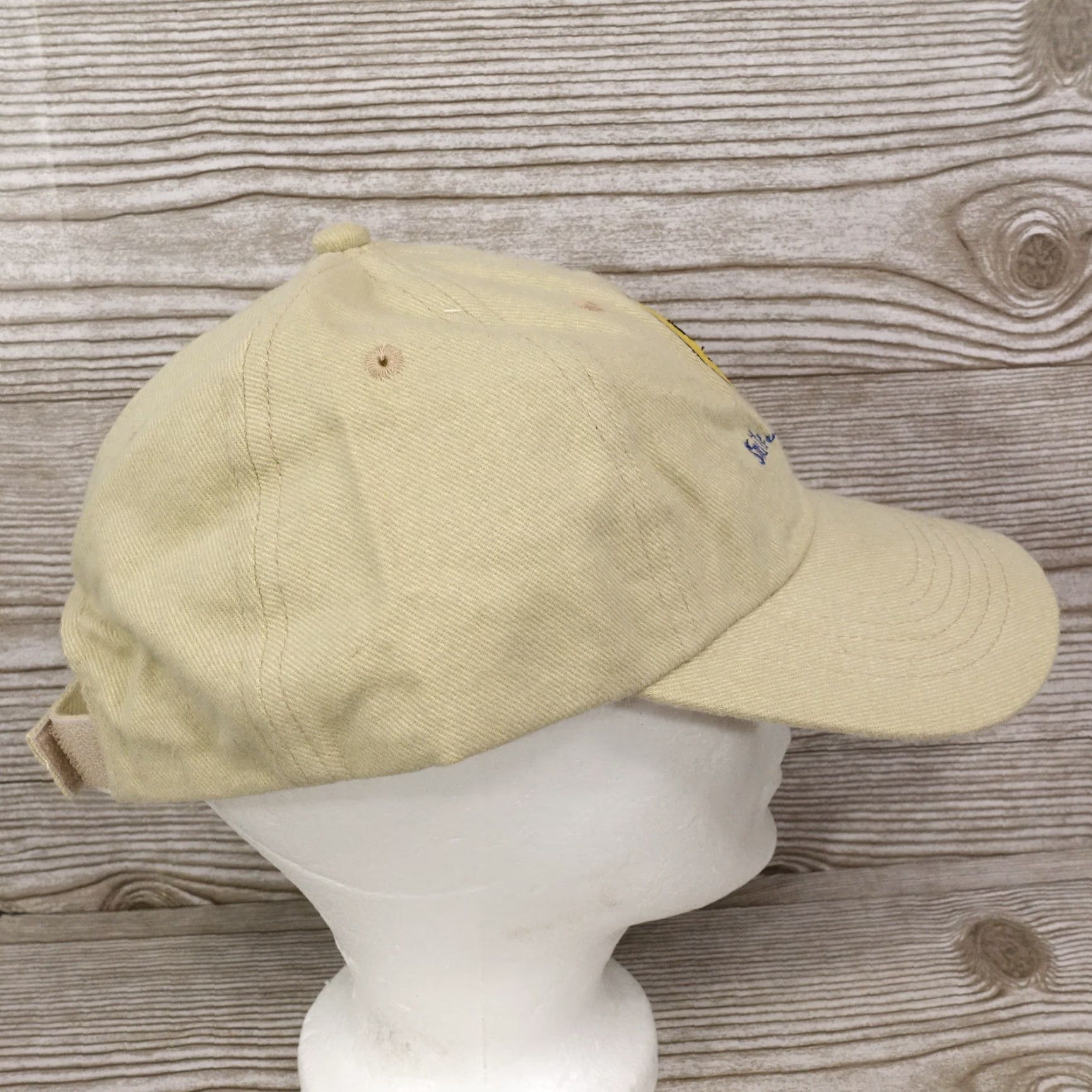 Vintage Vintage Free Man Apparel Beige Khaki Adjustable Baseball Cap Unisex Casual Spring Summer Fall Winter Size ONE SIZE - 6 Thumbnail