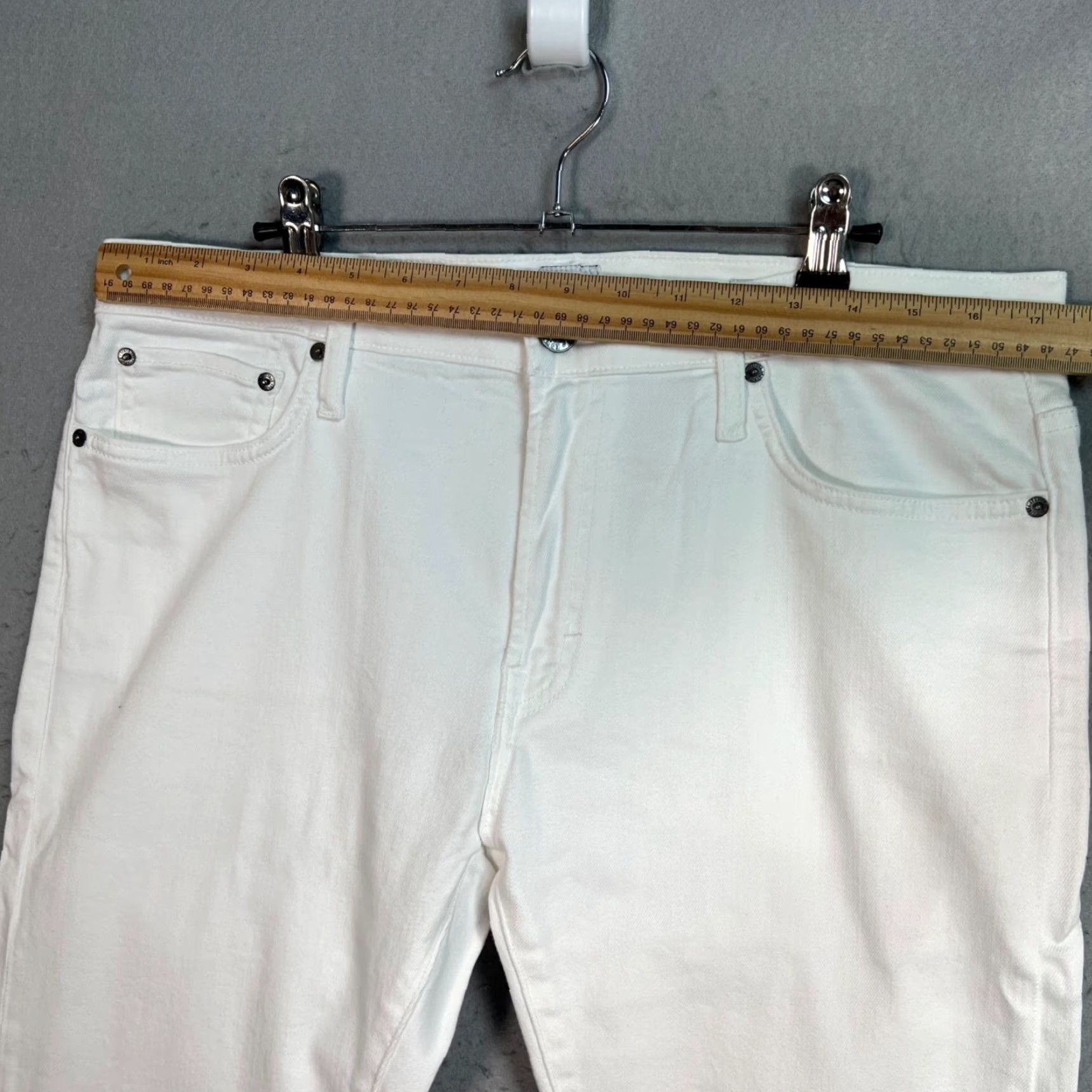 Edwin Edwin Jamie Boyfriend Jeans Womens Size 32 White Denim Cotton Blend Size 24" / US 00 / IT 34 - 6 Thumbnail