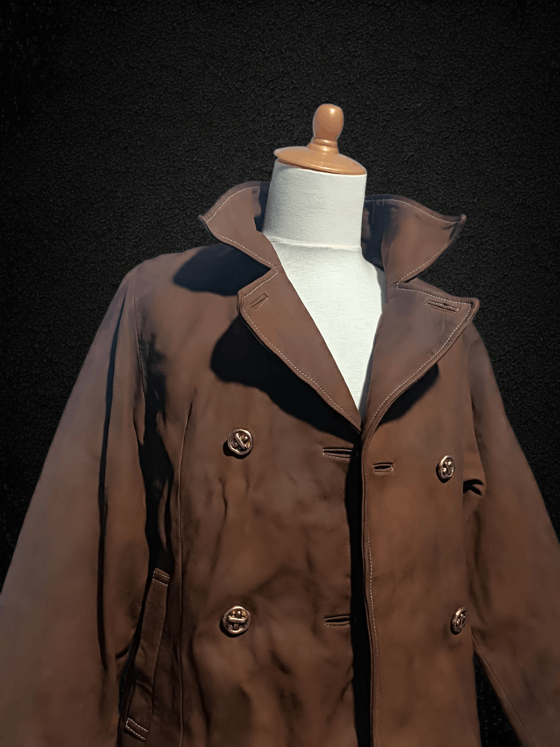 Japanese Brand Vintage Leather Jacket Boxy Coat Size US M / EU 48-50 / 2 - 4 Thumbnail