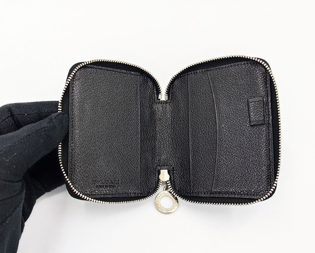 Bvlgari BVLGARI zipper monogram card holder mini wallet Size ONE SIZE - 3 Thumbnail
