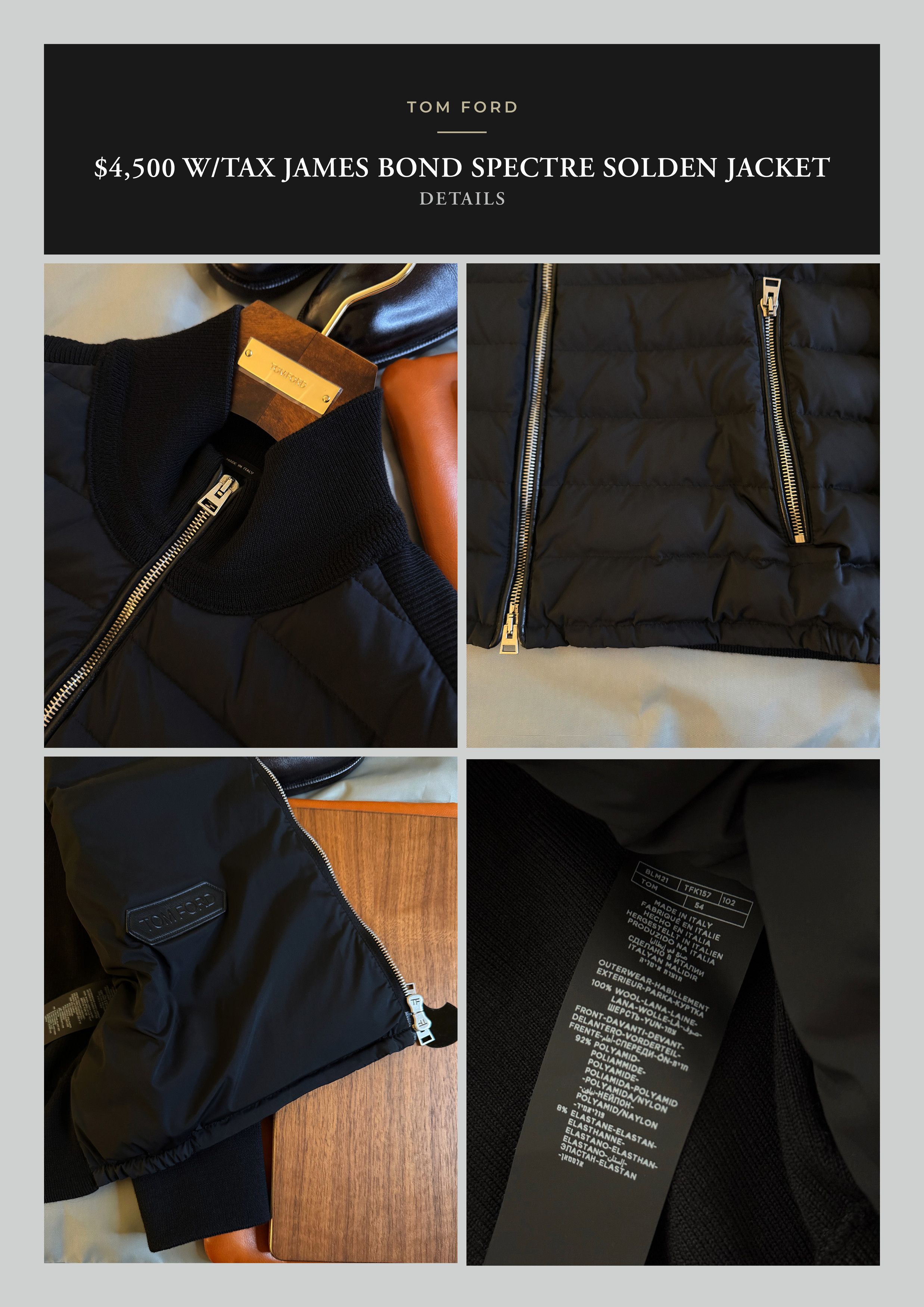 Tom Ford This is the One! A Menswear Grail Coveted James Bond Solden Size US L / EU 52-54 / 3 - 21 Thumbnail