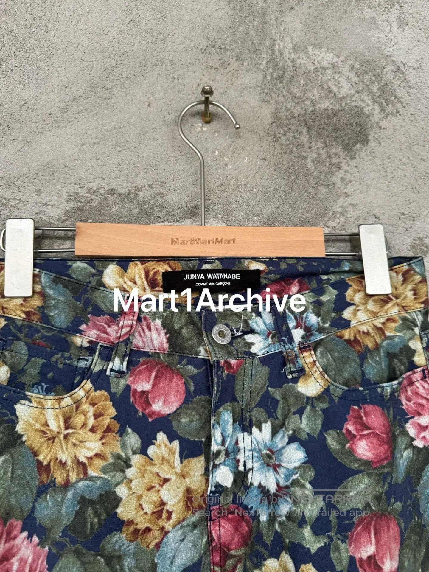Junya Watanabe Junya Watanabe Straight-Leg Floral Pants. Size 39" - 5 Thumbnail
