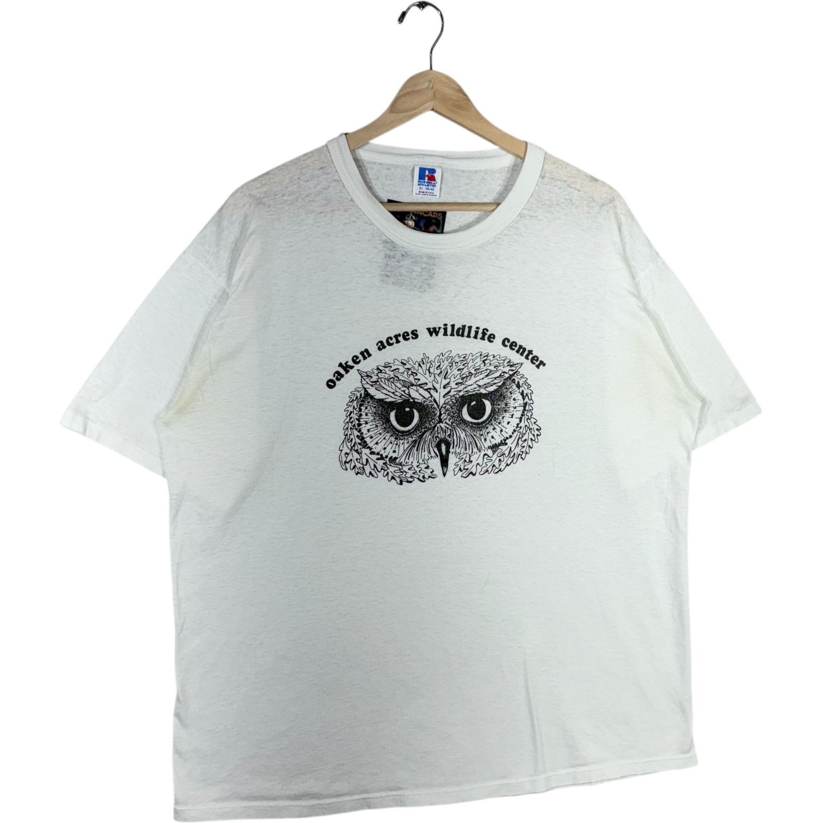 Russell Athletic Vintage Oaken Acres Wildlife Center Owl Tee XL Size US XL / EU 56 / 4 - 4 Thumbnail