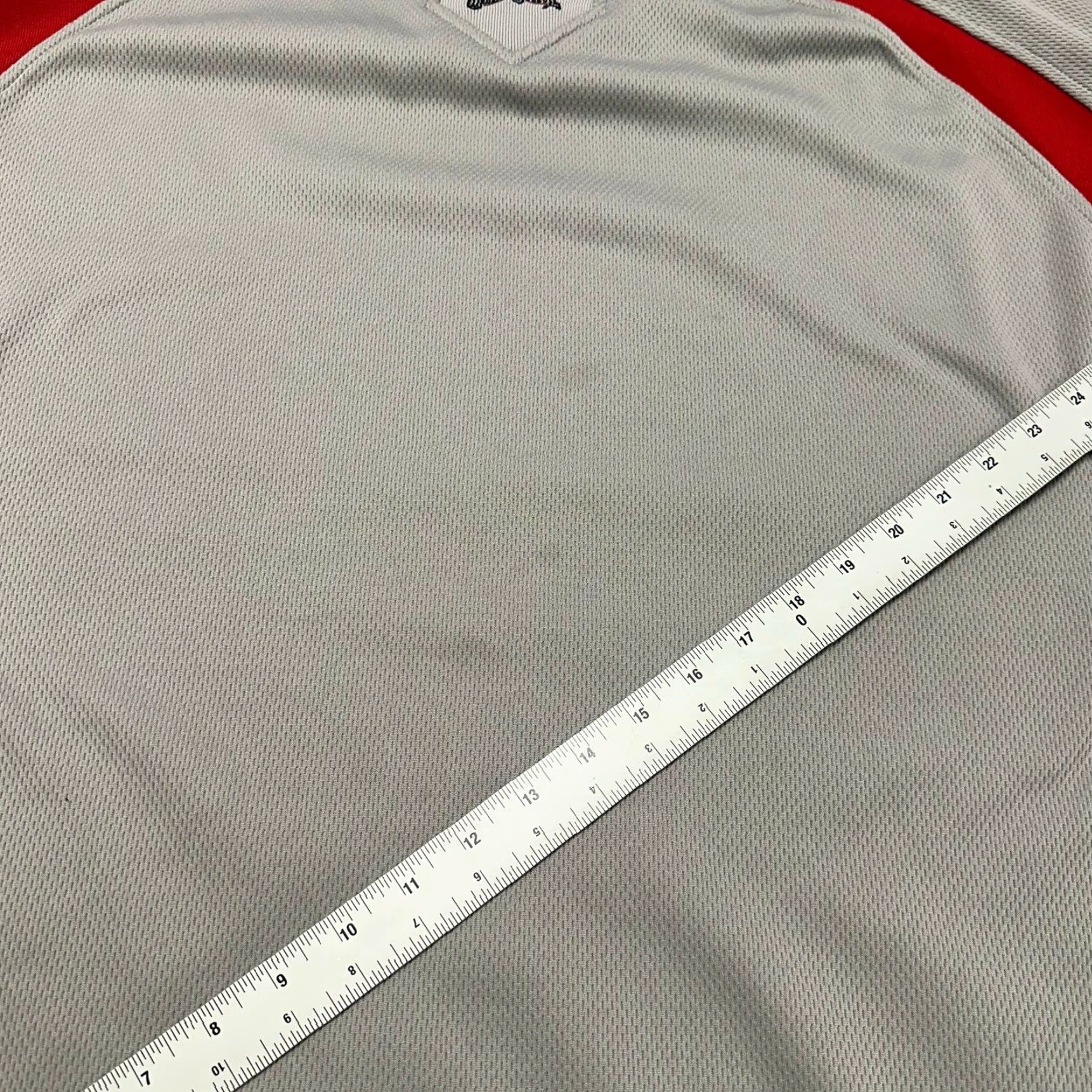 NCAA VINTAGE Majestic Ohio State Buckeyes Gray Red Men XL Long Sleeve Thermal Base Shirt Size US XL / EU 56 / 4 - 4 Thumbnail