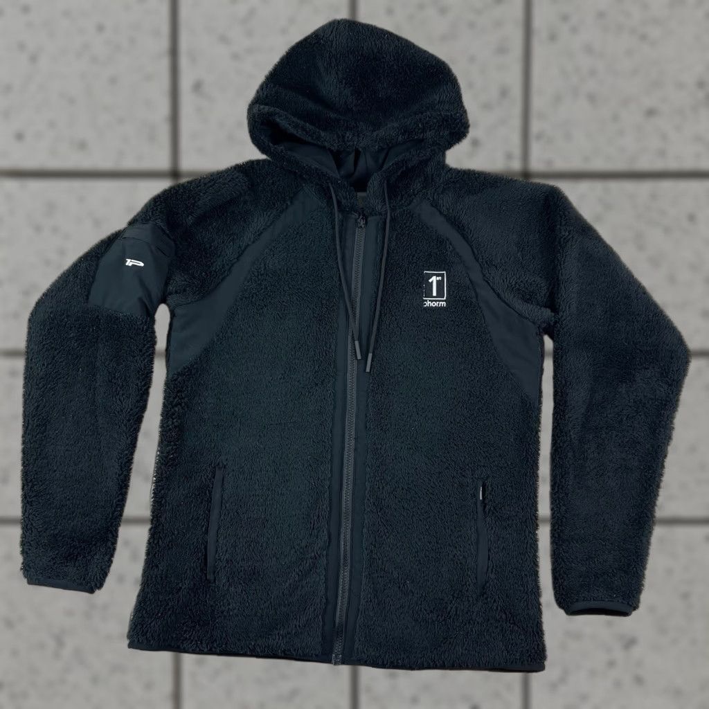 Vintage 1st Phorm Women’s Jacket Black Sherpa Fleece Full Zip Hooded Size M Size M / US 6-8 / IT 42-44 - 1 Thumbnail