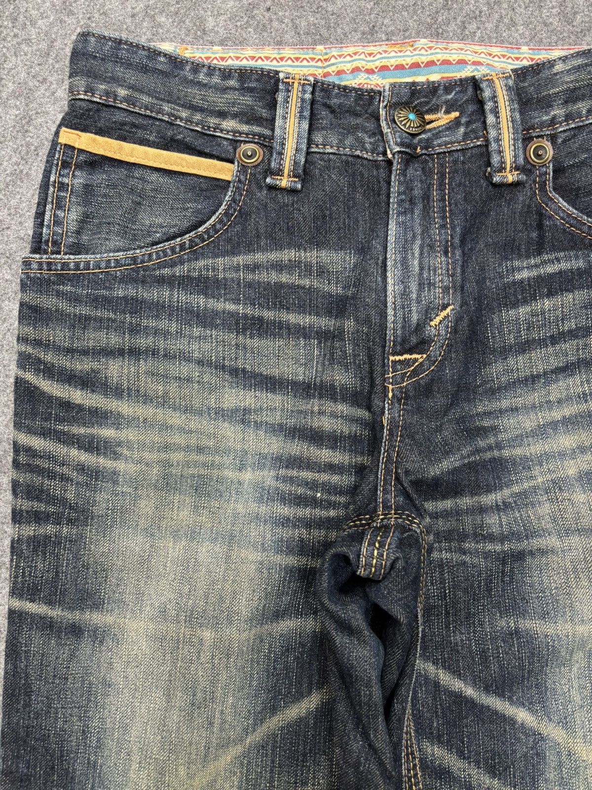 Edwin 💥Flare💥Edwin Stone Mudwash Insane Fades Denim F656 Size US 30 / EU 46 - 4 Thumbnail
