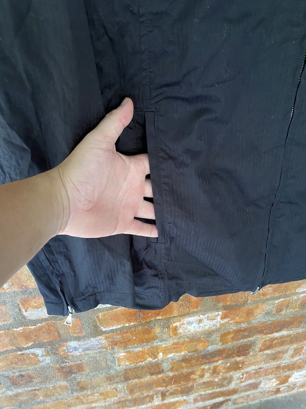 Katharine Hamnett London 2000s Hamnett Black Zipper parka jacket Size US M / EU 48-50 / 2 - 8 Thumbnail