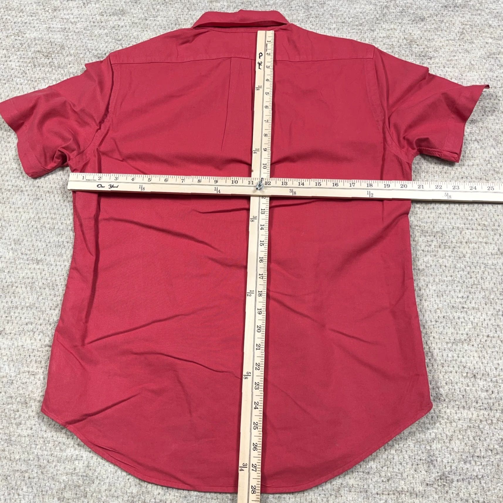 Ralph Lauren Ralph Lauren Oxford Shirt Men L Pink Blue Button-Up Collared Short Sleeve Preppy Size 42R - 6 Thumbnail