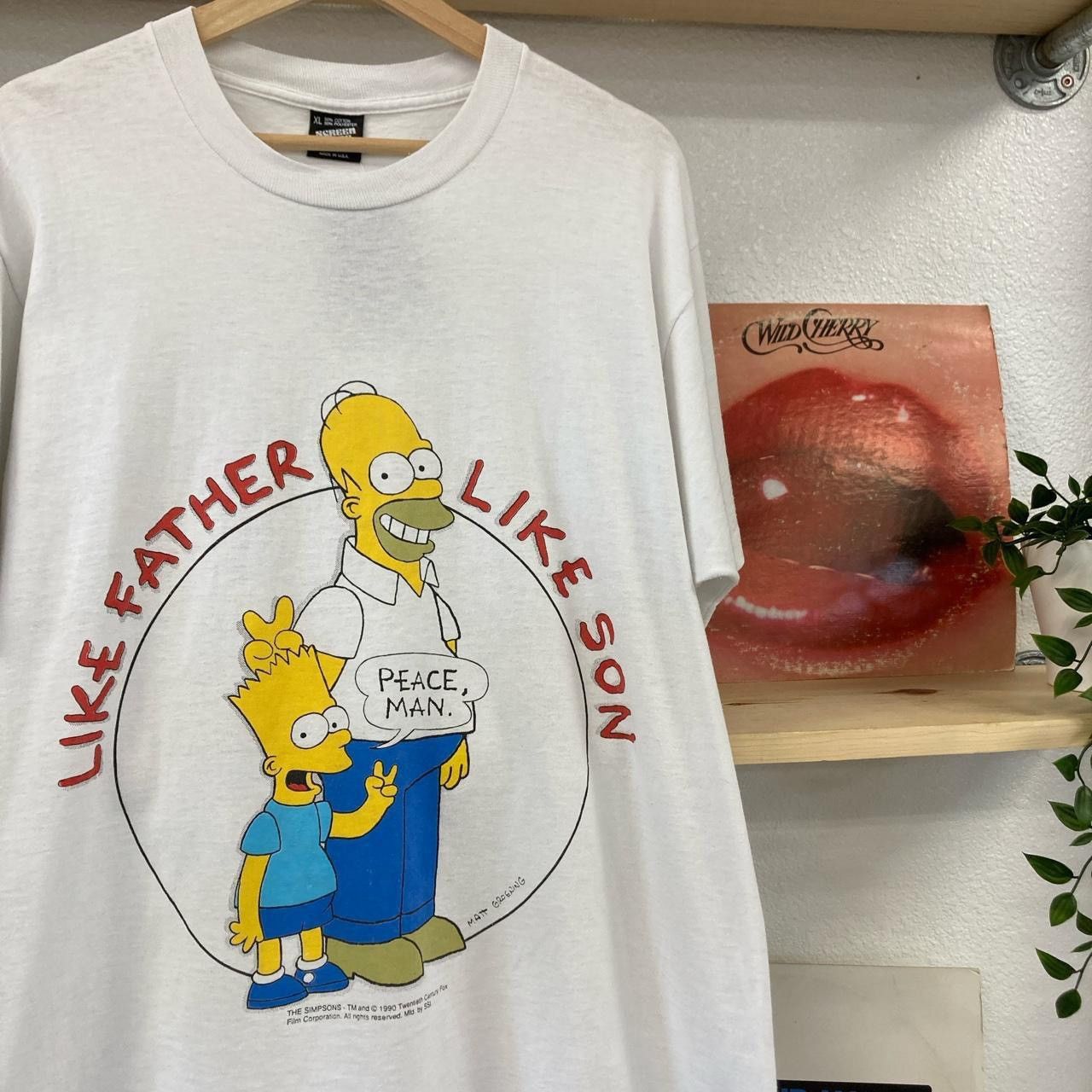 Vintage Vintage Simpsons Bart & Homer Tshirt Size US XL / EU 56 / 4 - 1 Thumbnail
