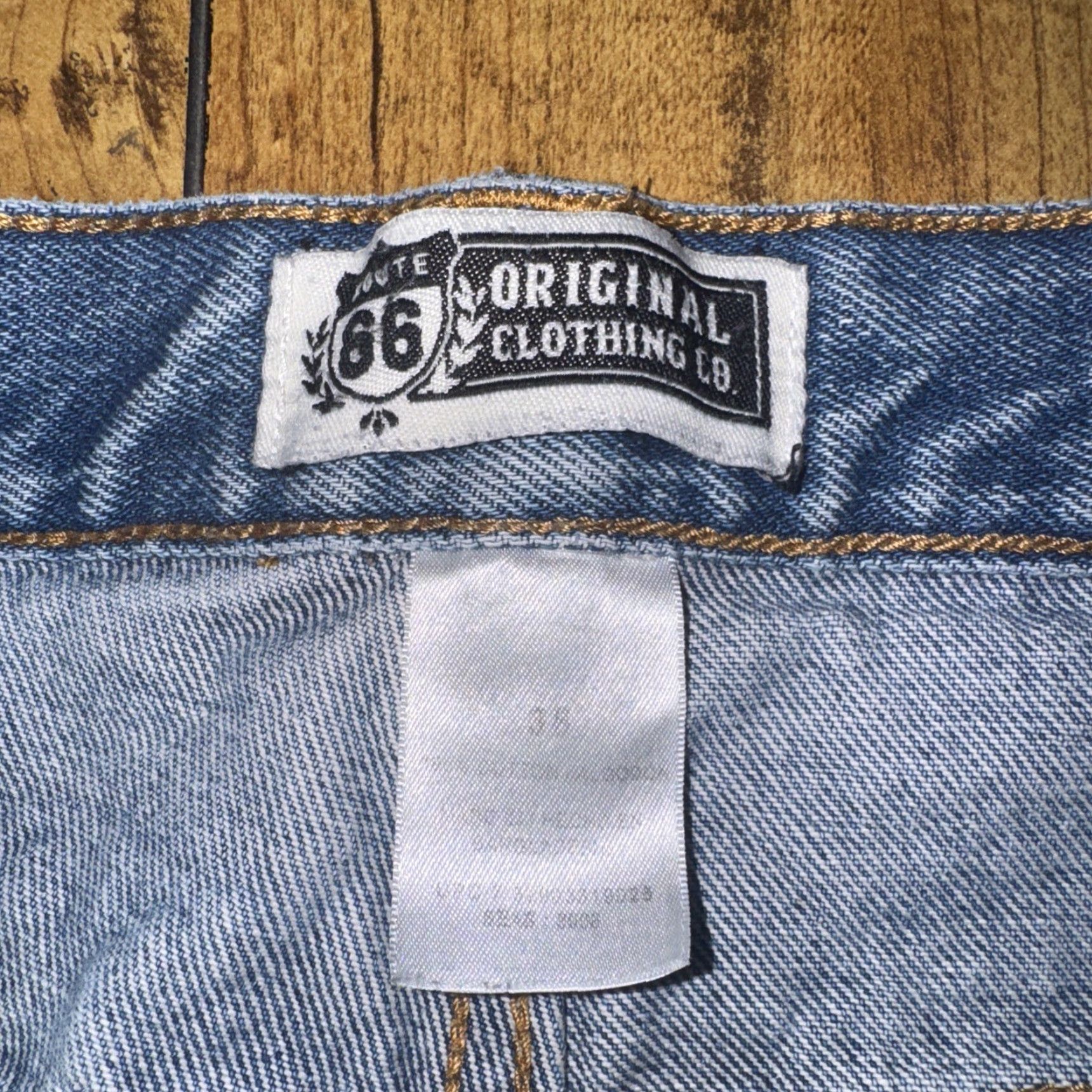 Route 66 VINTAGE Route 66 Jorts Men’s 38 Blue Distressed Paint Workwear Jeans Shorts Regular Mens Size US 38 / EU 54 - 5 Thumbnail