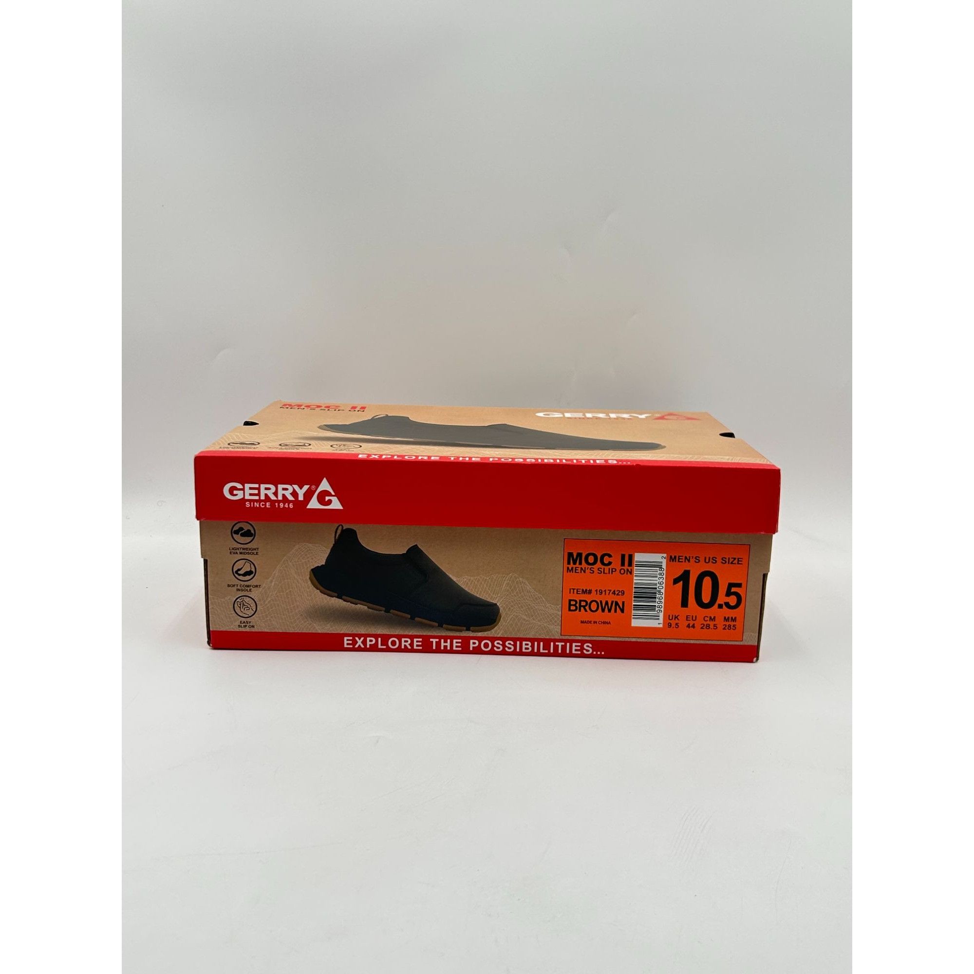 Other Gerry Moc II Mens 10.5 Black Slip On Shoes Lightweight Comf Size US 10.5 / EU 43-44 - 7 Thumbnail