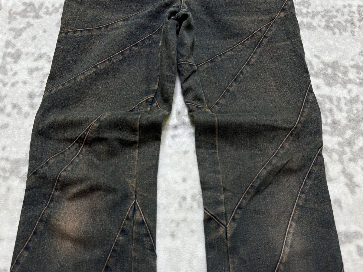 Japanese Brand VIVA PRESTO RECONSTRUCTED FLARED DENIM Size 26" / US 2 / IT 38 - 6 Thumbnail