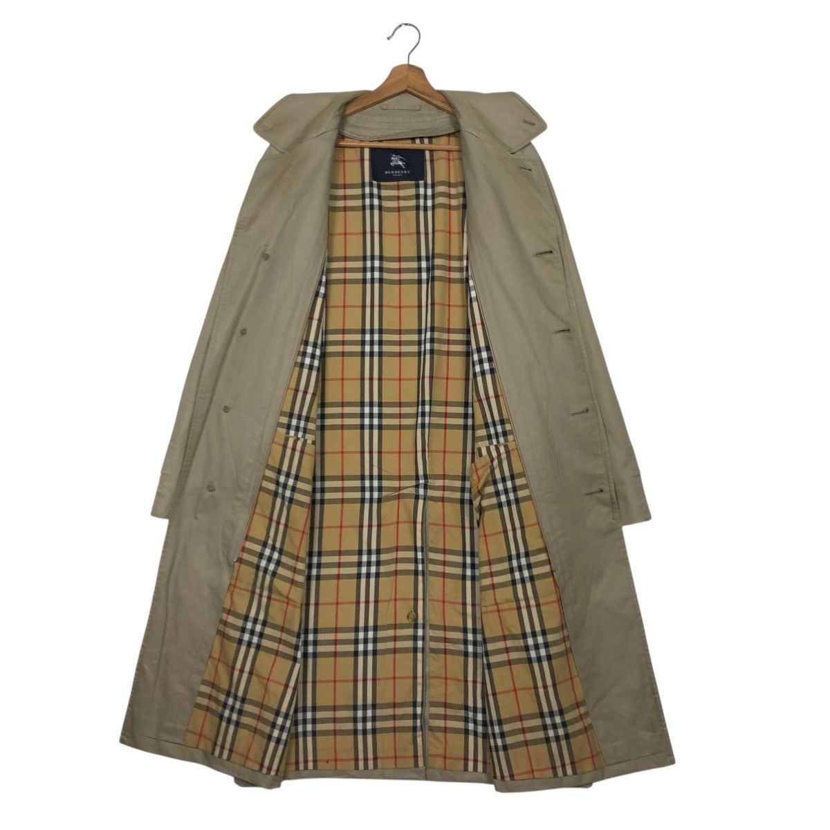 Burberry 🔥VINTAGE LONG JACKET TRENCH COAT BURBERRY LONDON NOVA CHECK Size US M / EU 48-50 / 2 - 14 Thumbnail