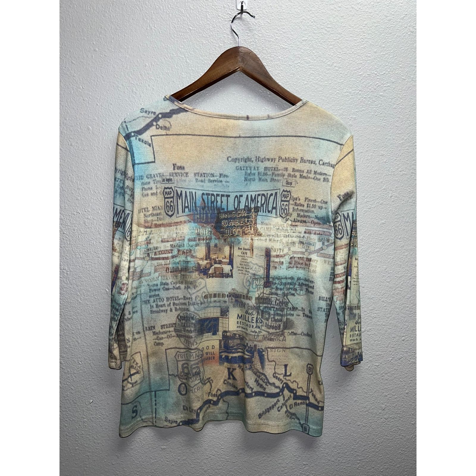 Vintage Womens Route 66 Long Sleeve Shirt Christopher & Banks Top L Size L / US 10 / IT 46 - 7 Thumbnail
