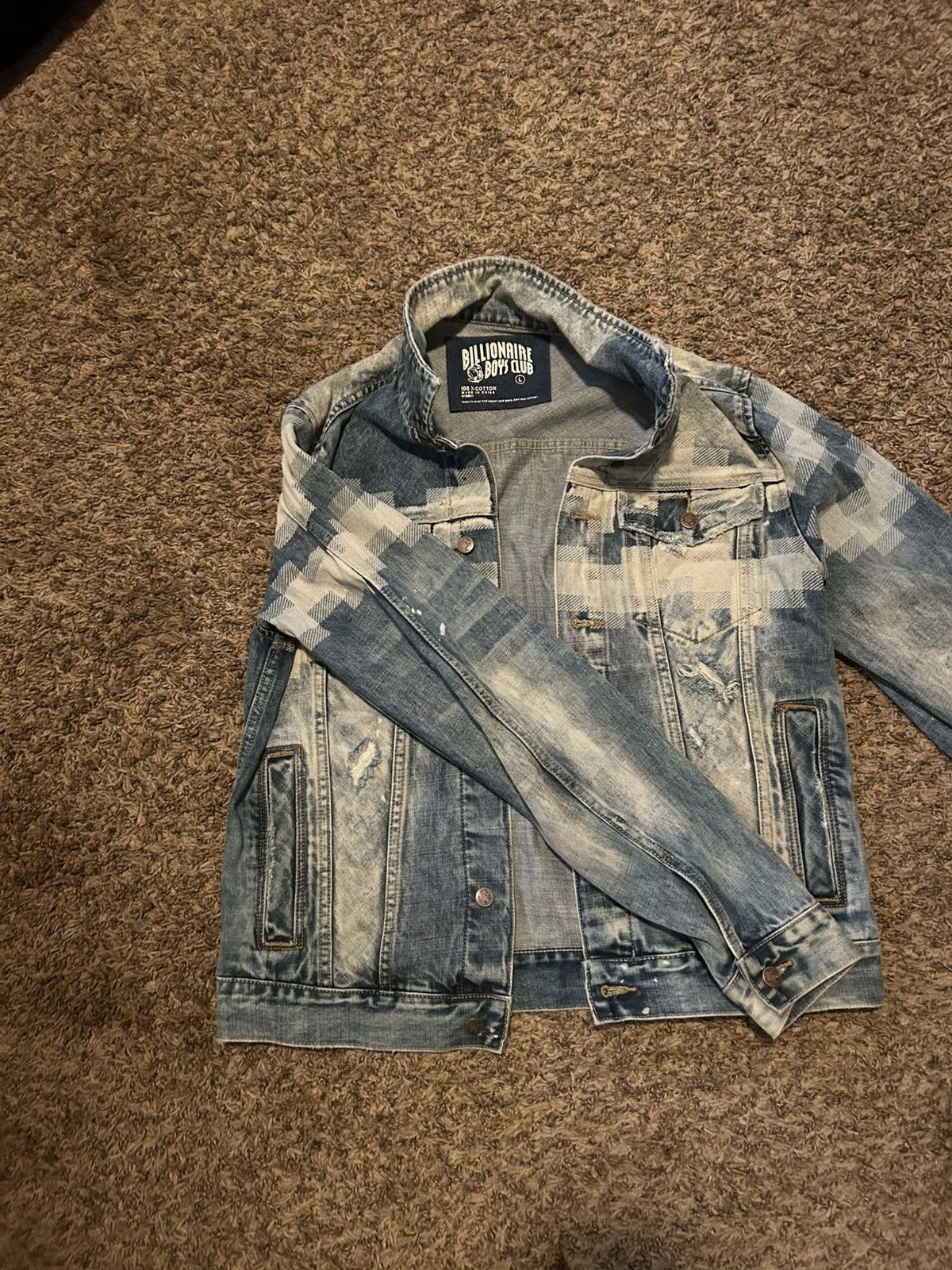 Billionaire Boys Club Billionaire Boys Club Dig Chevron denim jacket Size US L / EU 52-54 / 3 - 5 Thumbnail