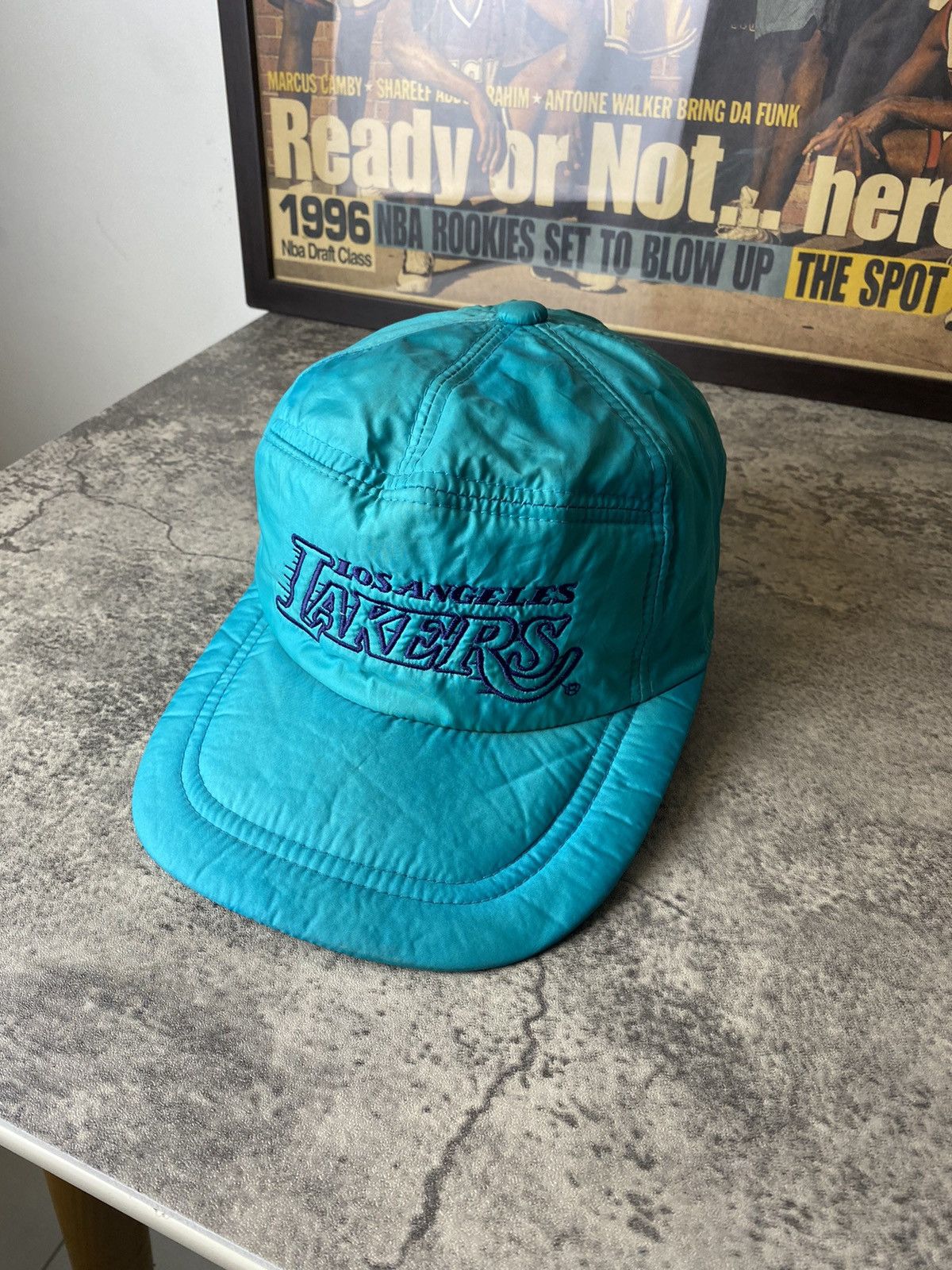 NBA × Vintage Vintage Lakers Cap Hat Size ONE SIZE - 1 Thumbnail