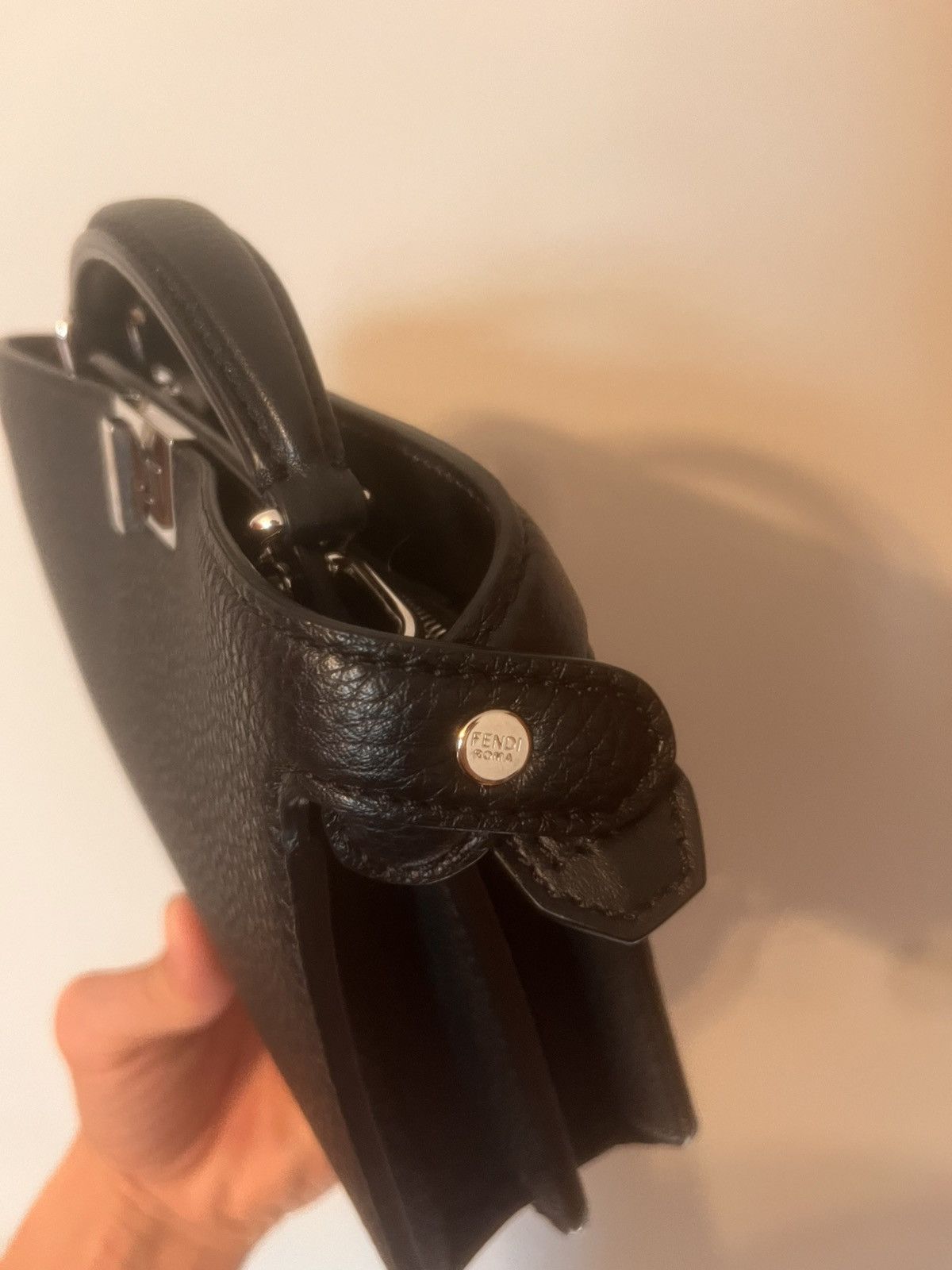 Fendi Peekaboo ISeeU X-Cross Black leather bag Size ONE SIZE - 7 Thumbnail