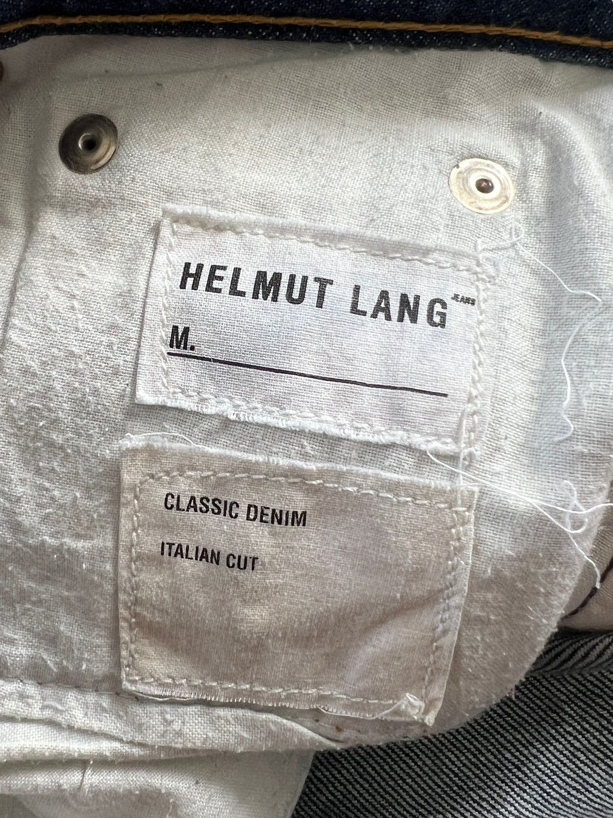 Helmut Lang 1998 Helmut Lang Italian Cut Raw Denim Size US 27 - 10 Thumbnail