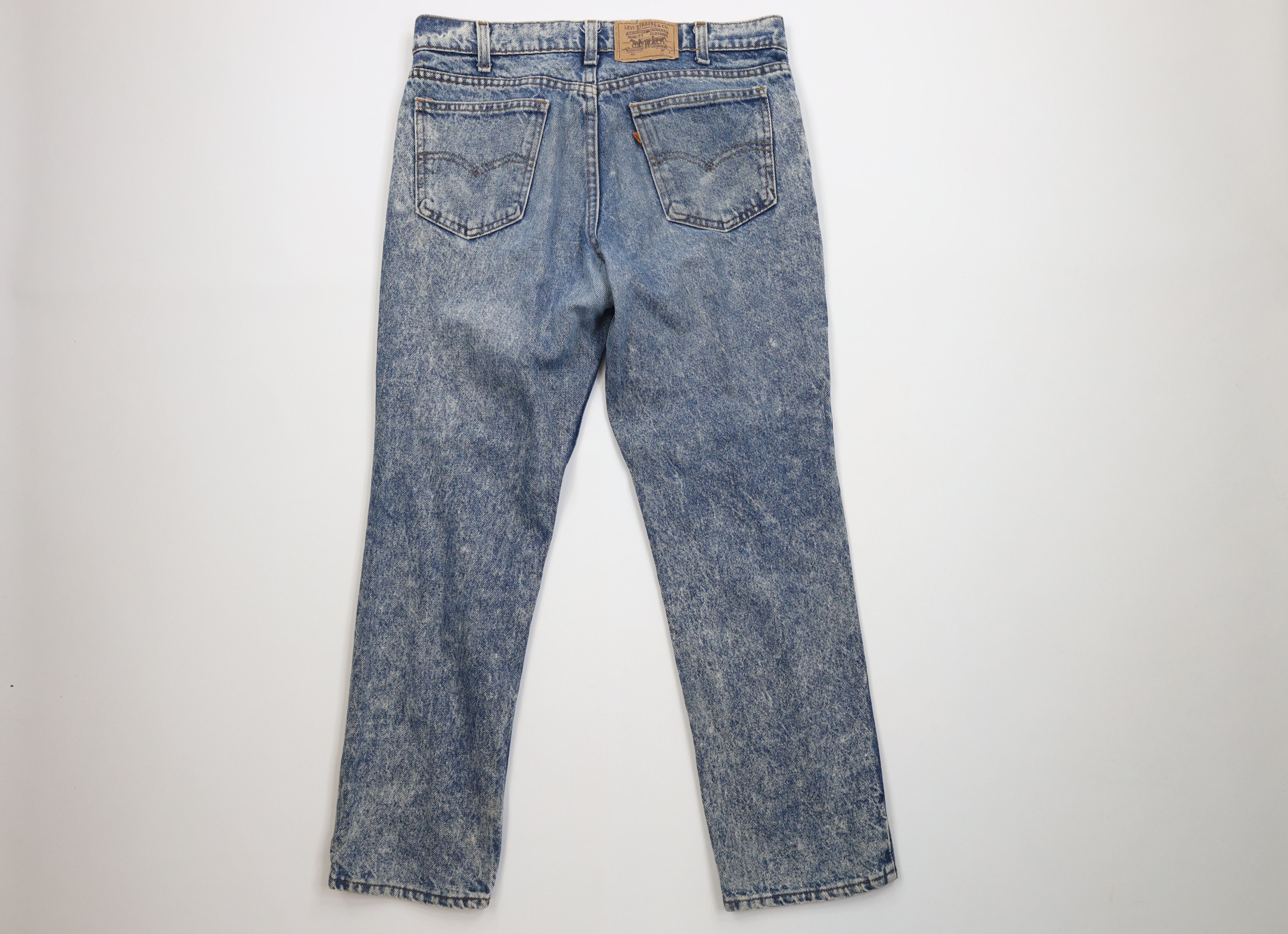 Levi's Vintage 80s Levis 305 Orange Tab Wash Straight Leg Jeans USA Size US 33 - 10 Thumbnail