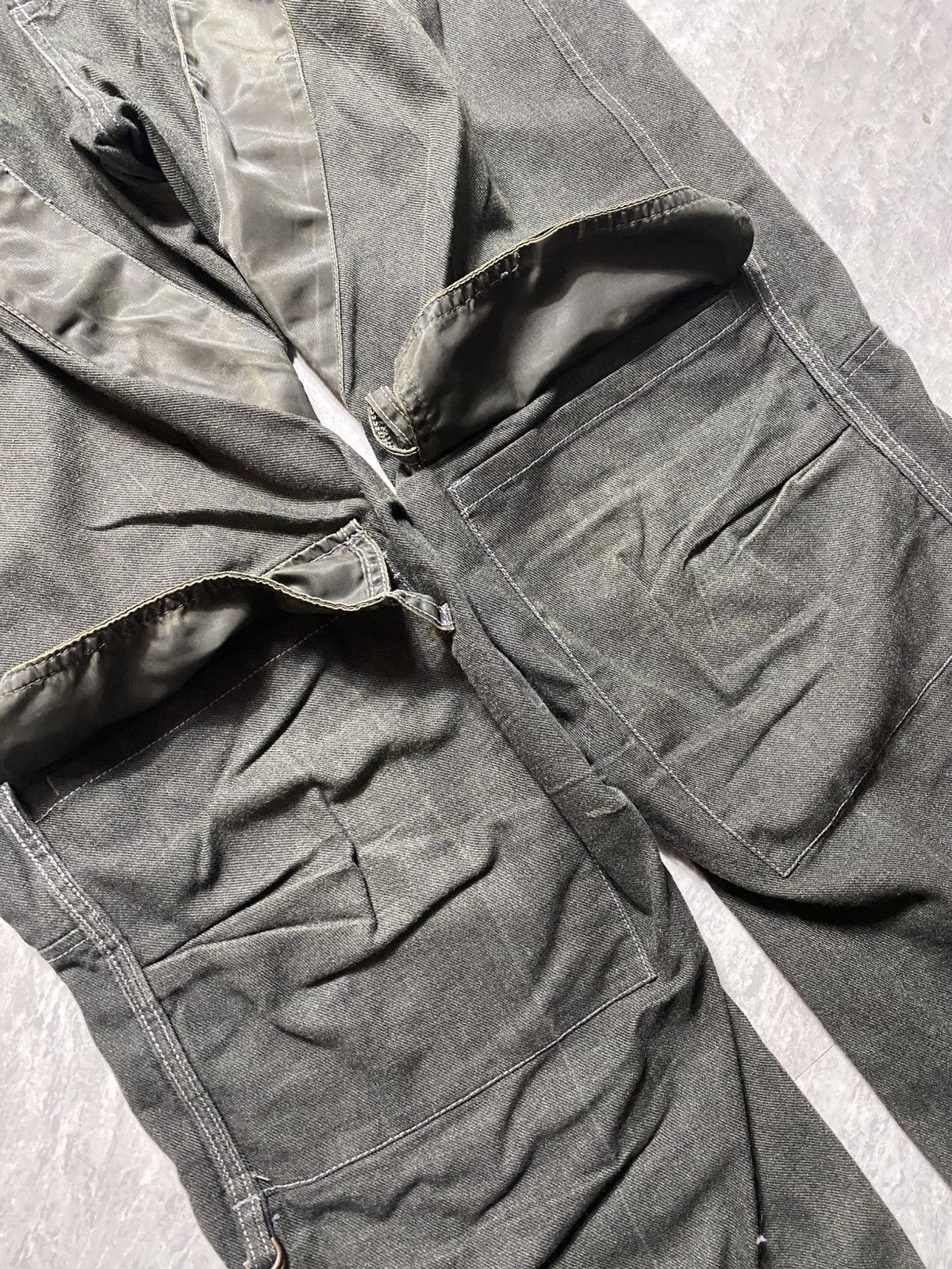 Marithe + Francois Girbaud 90S MARITHE + FRANCOIS GIRBAUD BONDAGE WIDE DENIM PANTS Size US 32 / EU 48 - 5 Thumbnail
