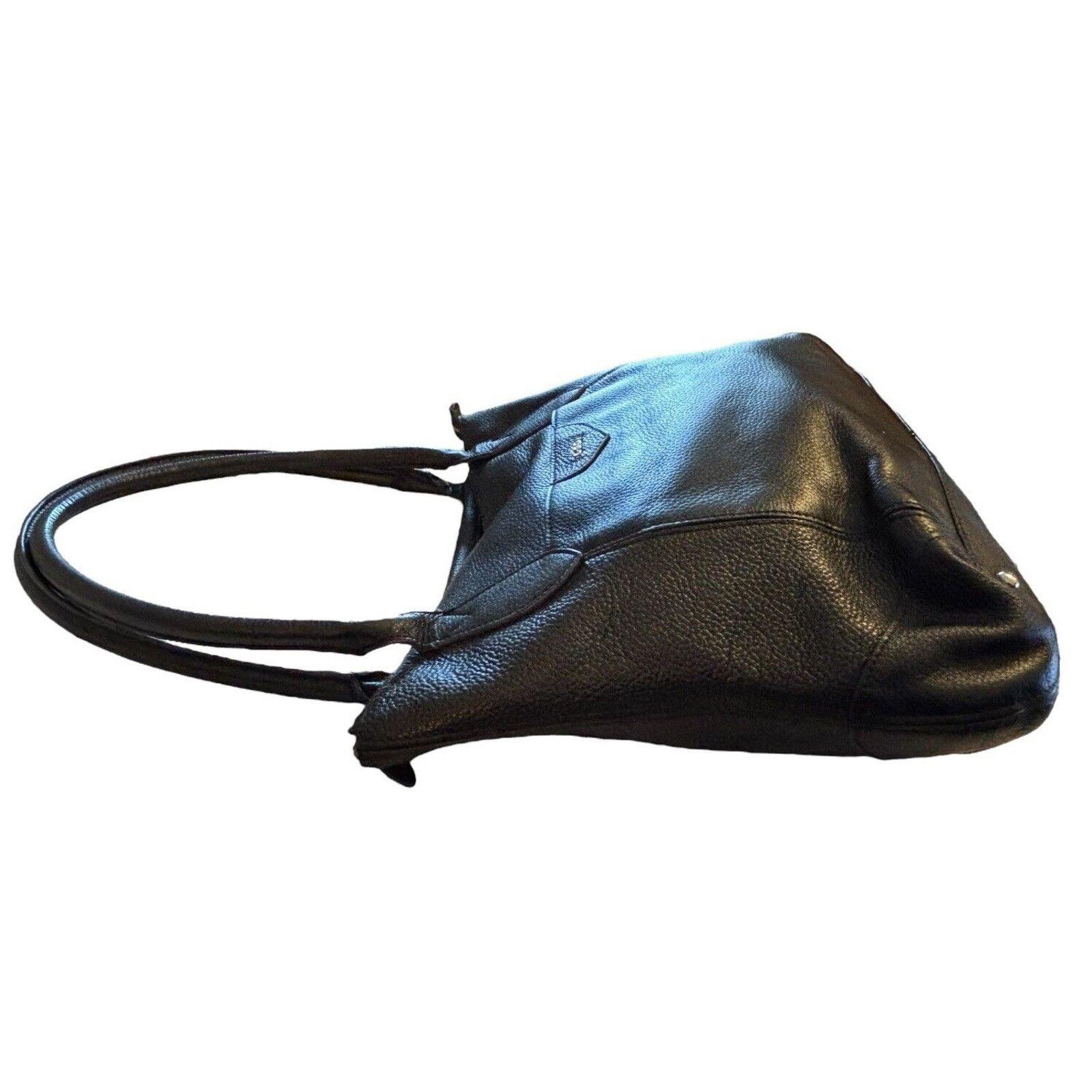 Other LODIS Siera Black Leather Tote Bag Travel Luggage Sleeve Size ONE SIZE - 5 Thumbnail