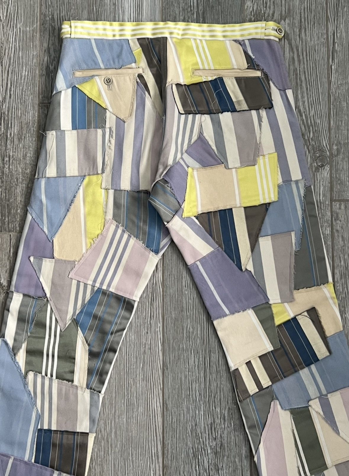 Comme des Garcons Homme Plus 1999 Comme Des Garcons Homme Plus RareRunway Patchwork Pants Size US 33 - 4 Thumbnail