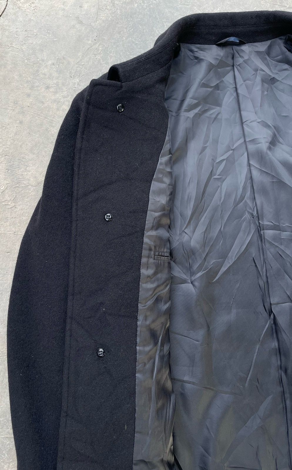 Yohji Yamamoto 🔥 YOHJI YAMAMOTO WOOL COAT BUTTON DOWN Size US L / EU 52-54 / 3 - 11 Thumbnail