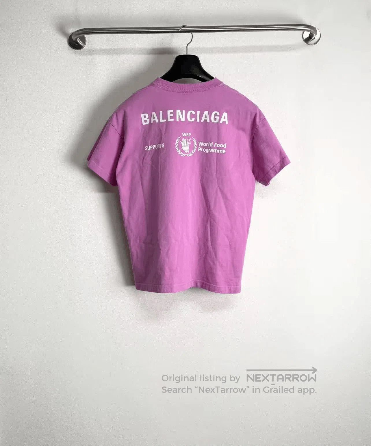 Balenciaga Balenciaga Pink Charity Short. Size XS / US 0-2 / IT 36-38 - 2 Thumbnail