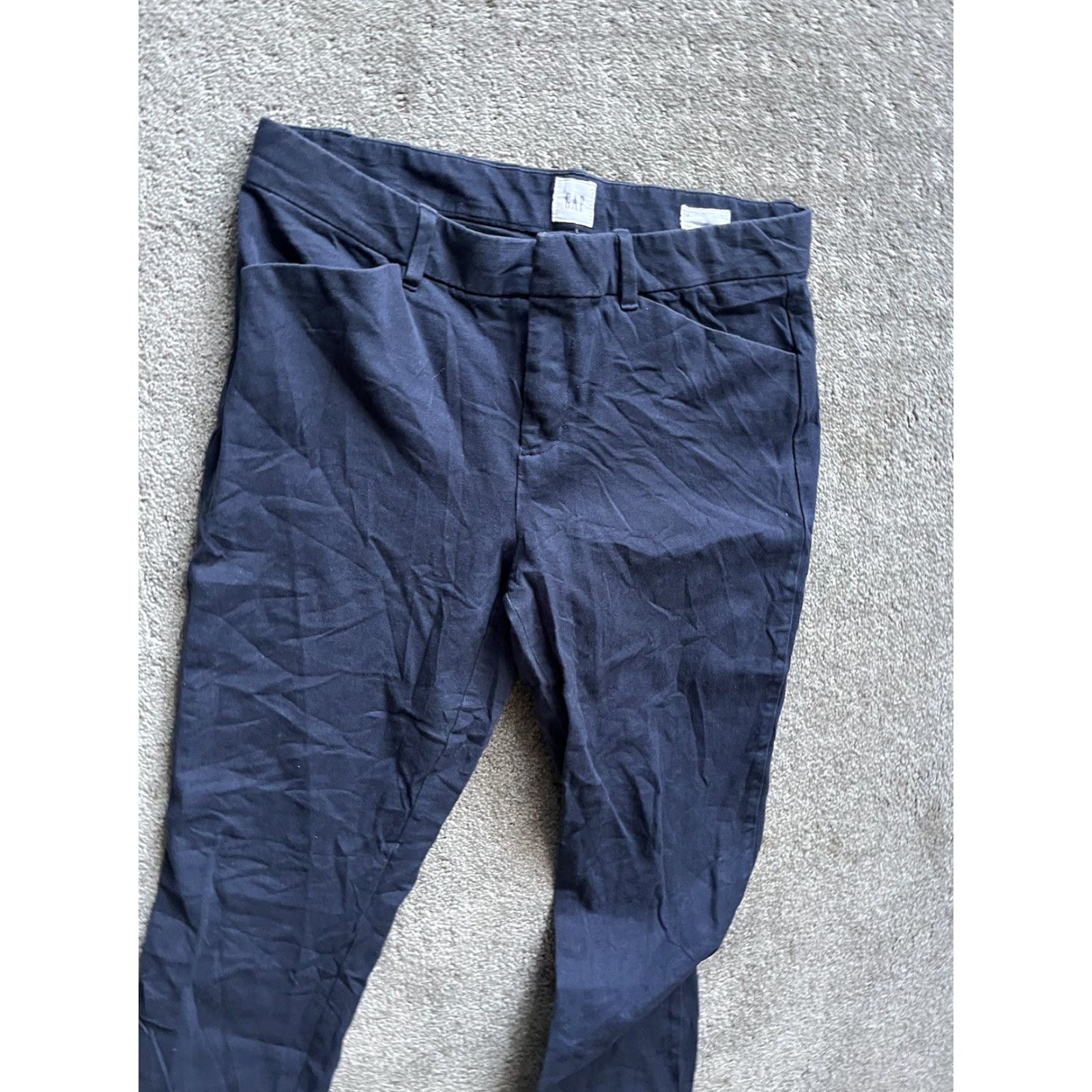 Gap Gap Women's Pants Signature Skinny Ankle 6 Regular Navy Blue Stretch Denim Womens Size 28" / US 6 / IT 42 - 2 Thumbnail