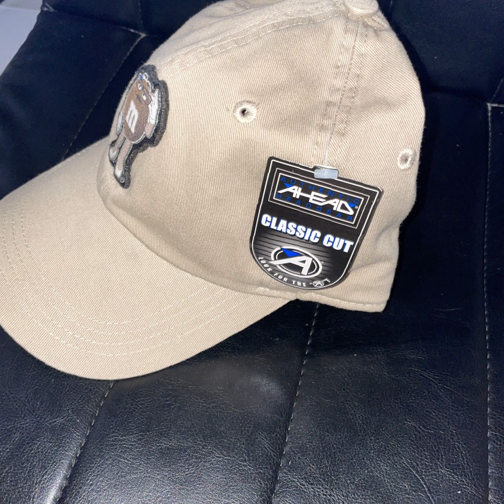 CHOCOOLATE Y2K M&M Ms. Brown Chocolate Candy Patch Mocha Khaki Adjustable Cap Hat Mens Baseball Cap Size ONE SIZE - 3 Thumbnail